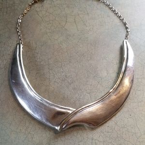 VTG.BAT AMI 925 STUNNING COLLAR!SIGNED,ISRAELI ART